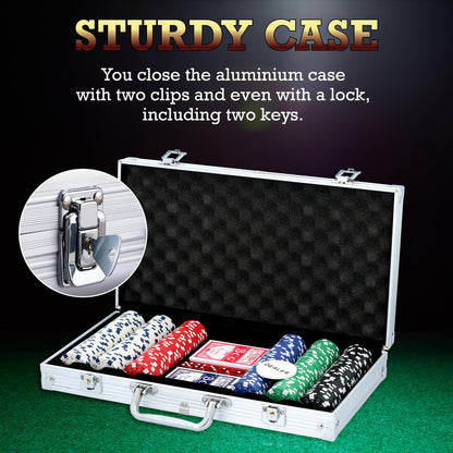 Poker set 300pcs with case ALU