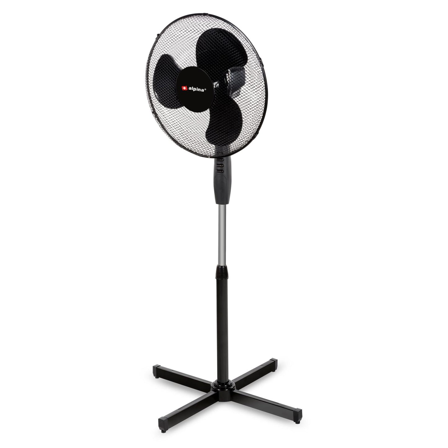 Fan standing 40cm black PP