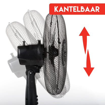 Fan standing 40cm black PP