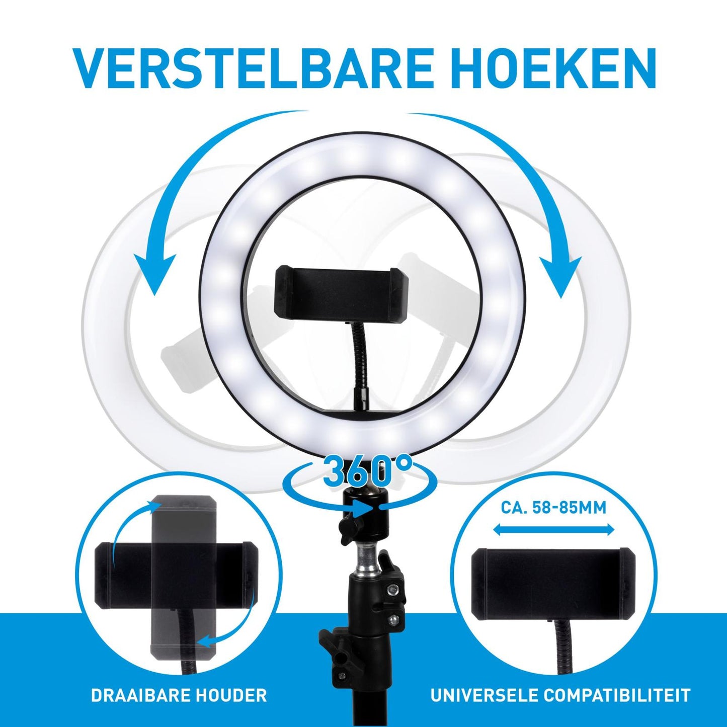 Ringlight stand ⌀20cm 80 LEDs