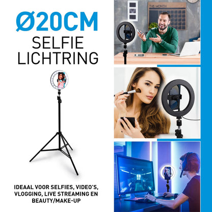 Ringlight stand ⌀20cm 80 LEDs