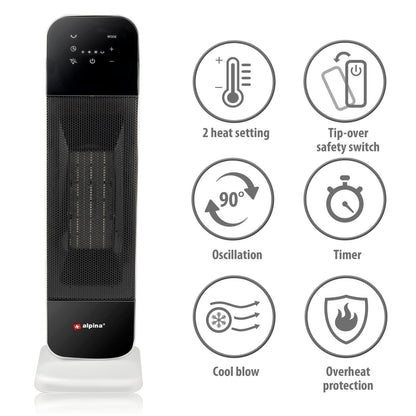 Heater tower 230V 2000W PTC
