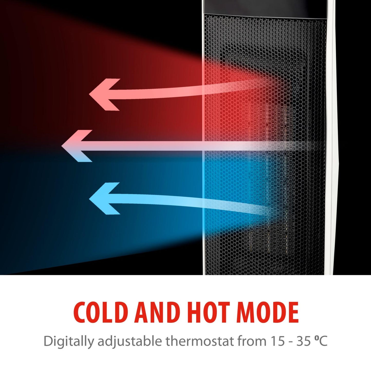 Heater tower 230V 2000W PTC