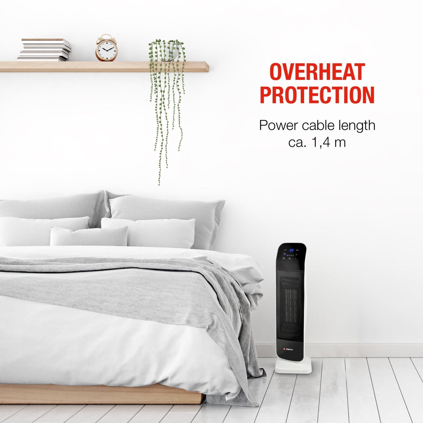 Heater tower 230V 2000W PTC