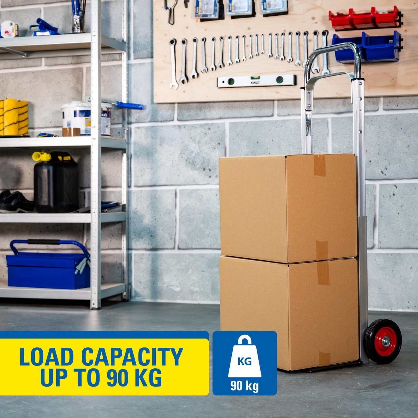 Hand truck foldable alu 90kg