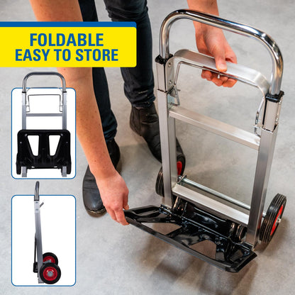 Hand truck foldable alu 90kg