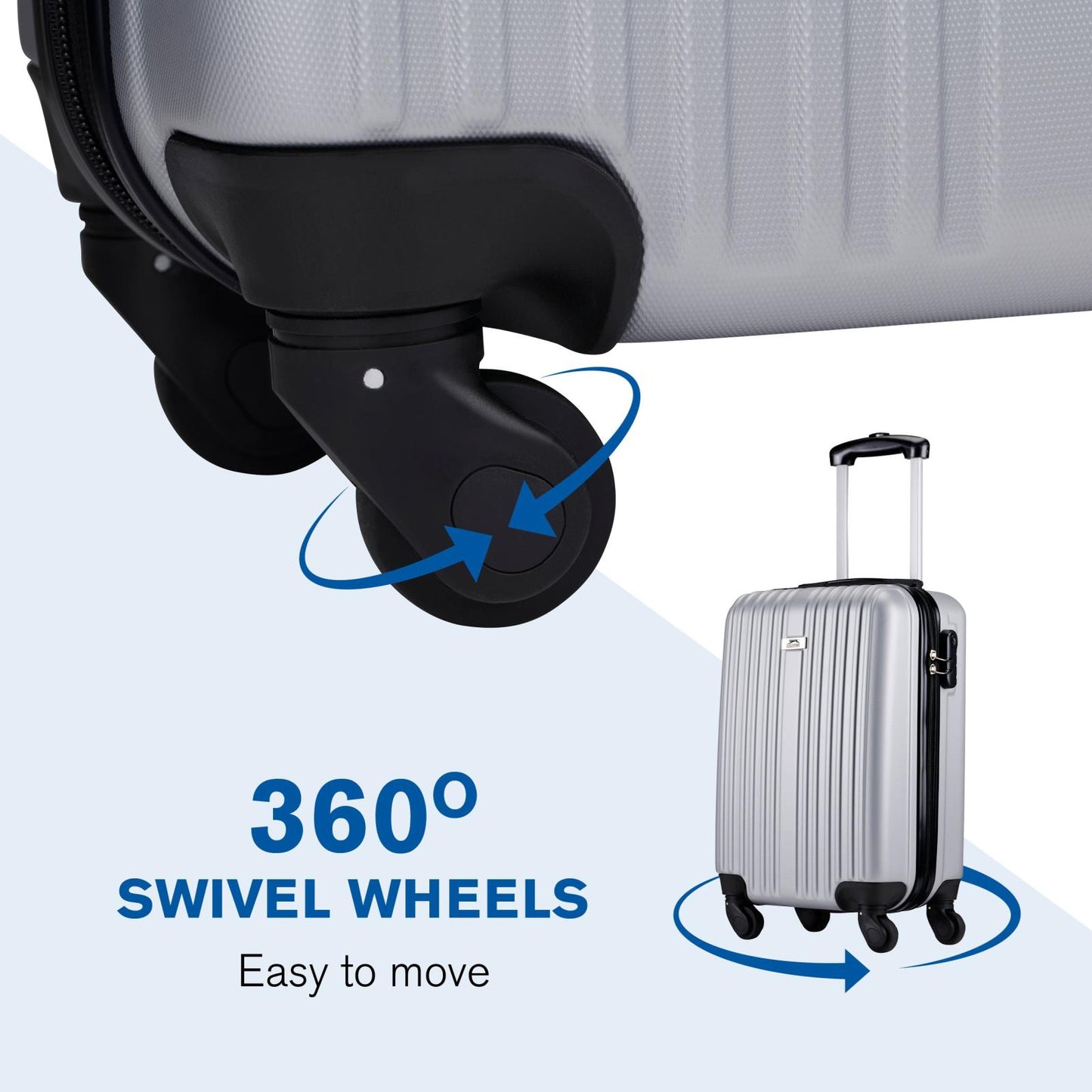 Trolley Set 2pcs Silver