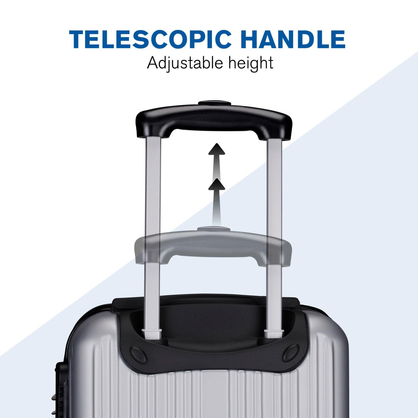 Trolley Set 2pcs Silver