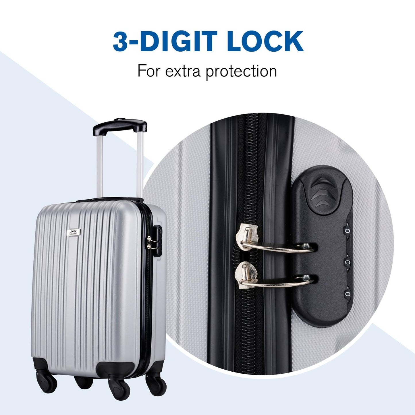 Trolley Set 2pcs Silver