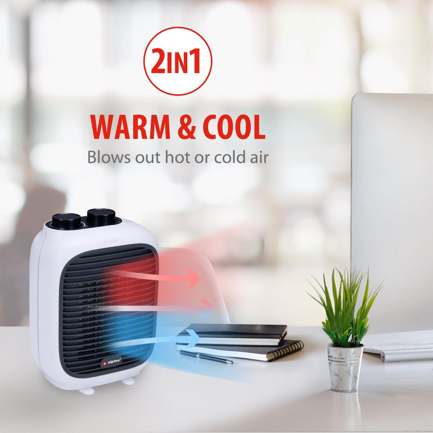 Portable heater 230V 1500W PTC