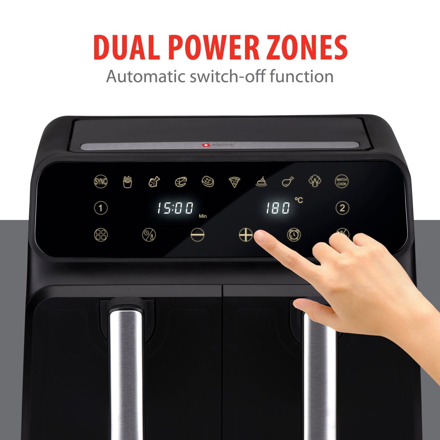 Double airfryer 8L 230V 1700W
