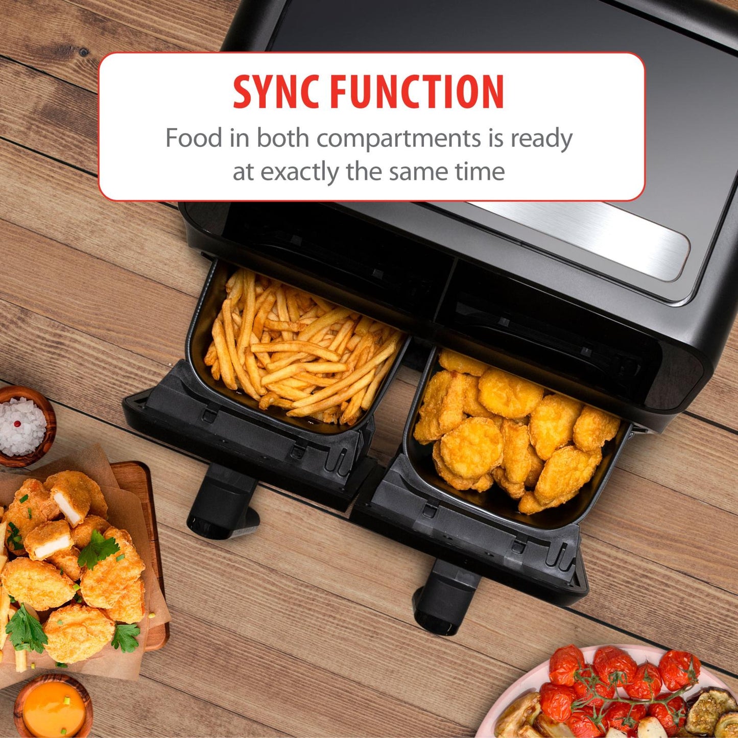 Double airfryer 8L 230V 1700W