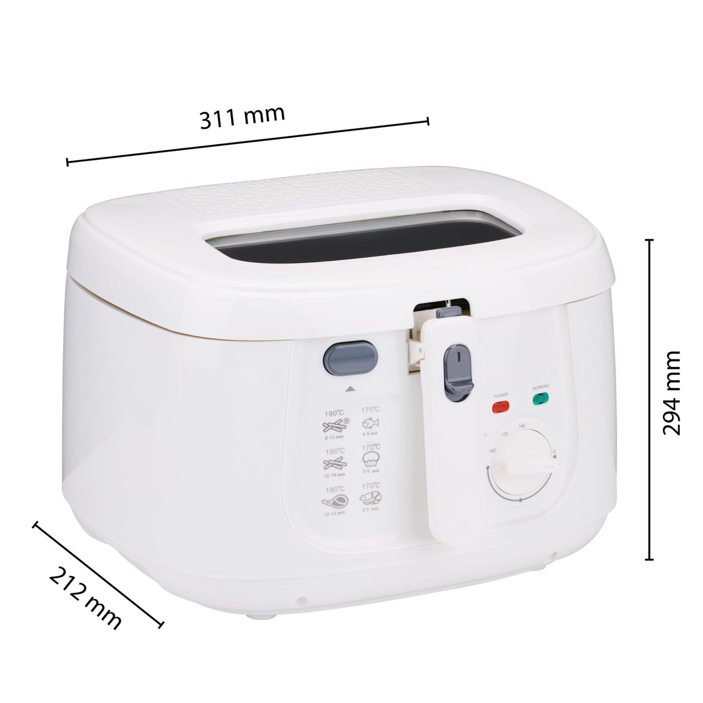 Deep fryer 230V 2,5L 1800W