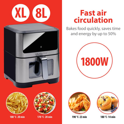 Air Fryer 230V 8L 1800W digital