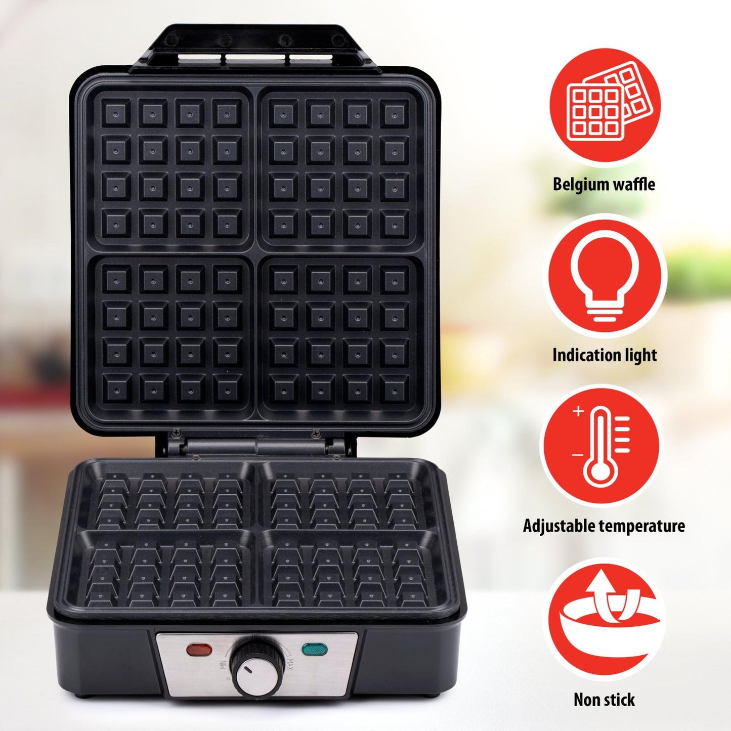Waffle maker 230V 1200W