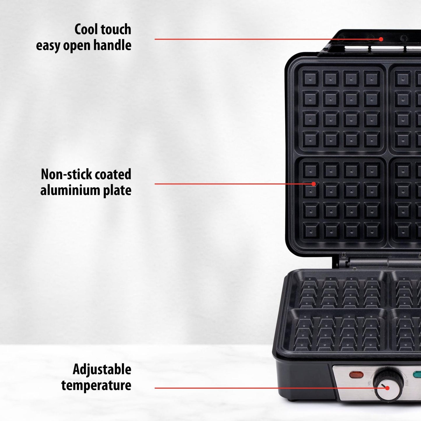 Waffle maker 230V 1200W