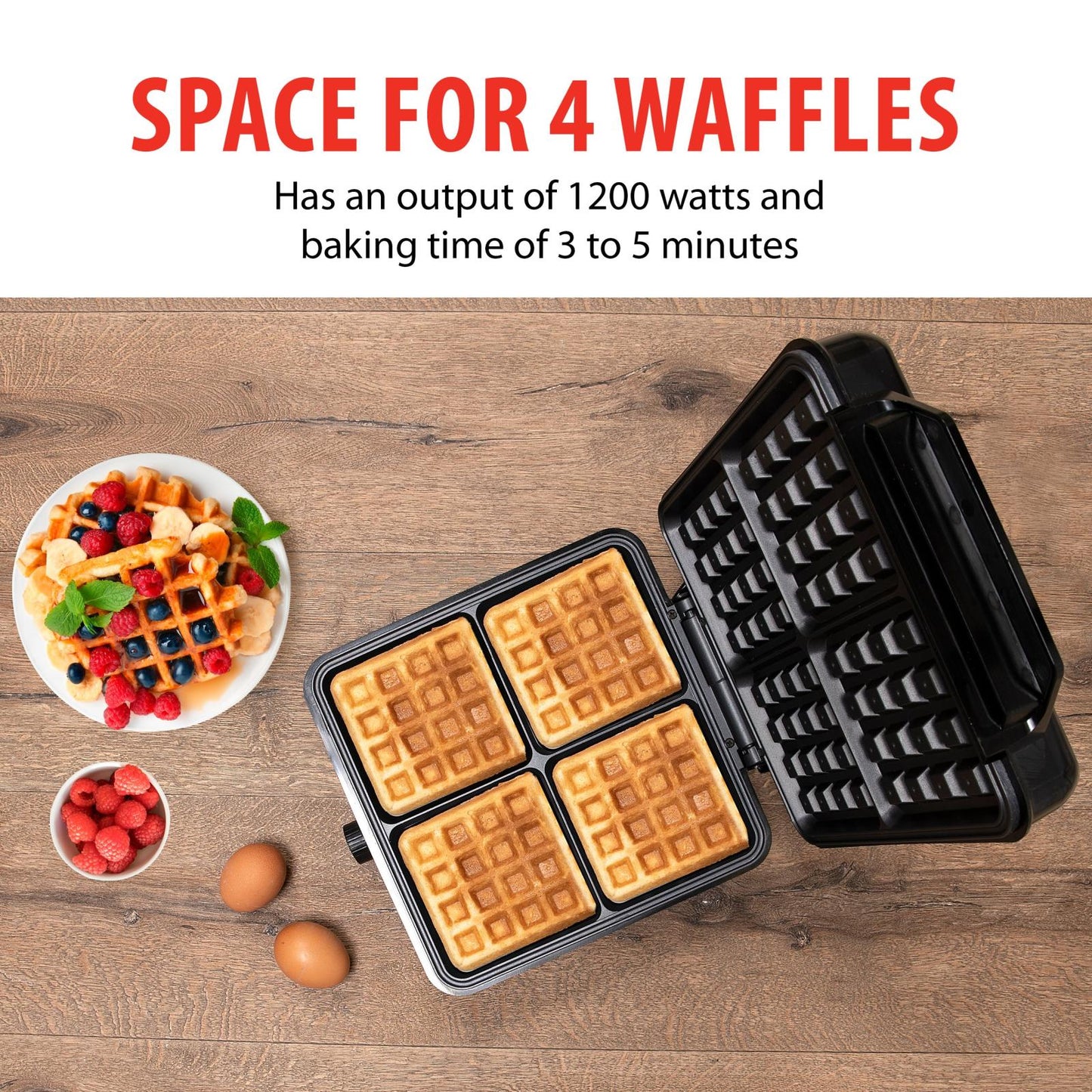 Waffle maker 230V 1200W