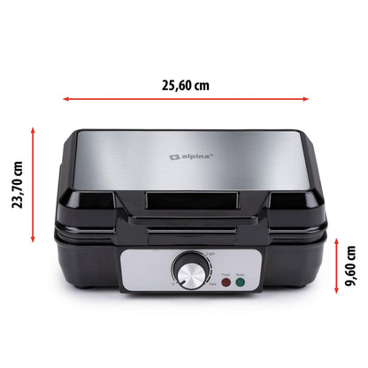 Waffle maker 230V 1000W