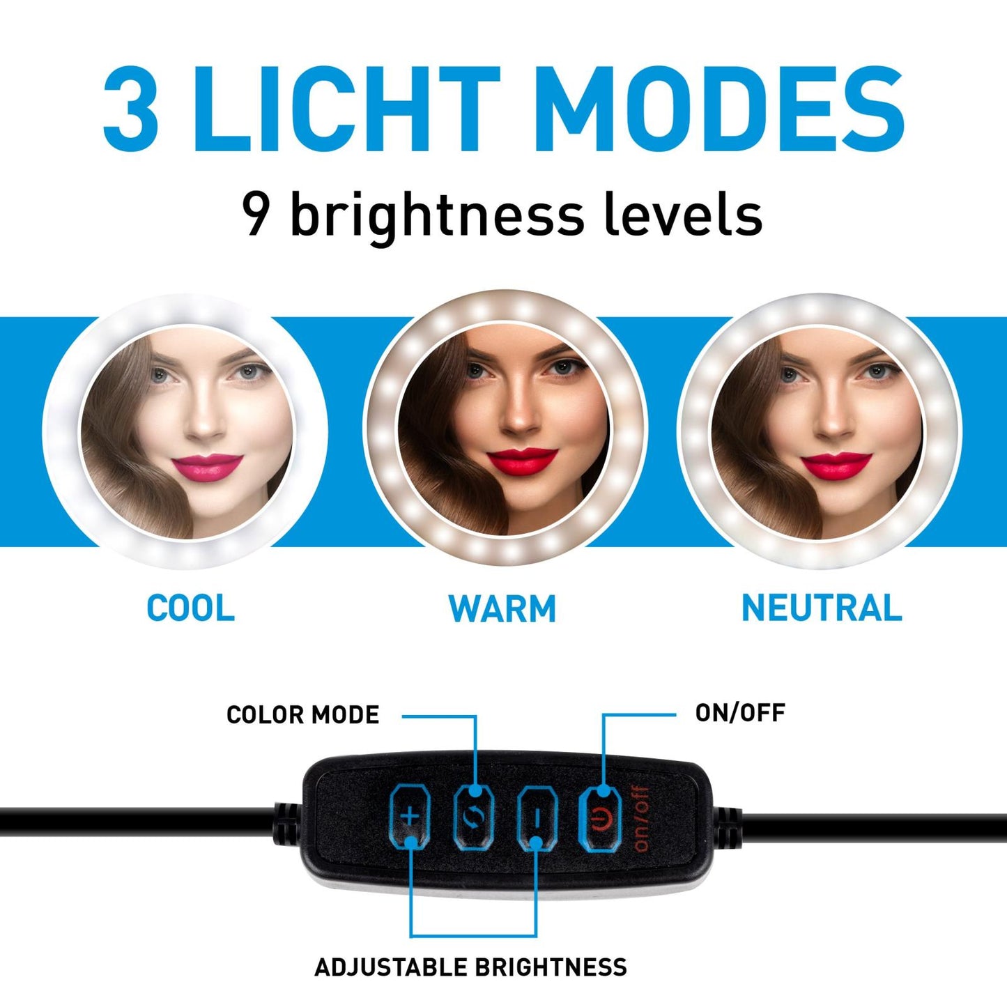 Ringlight stand ⌀12" 120 LEDs