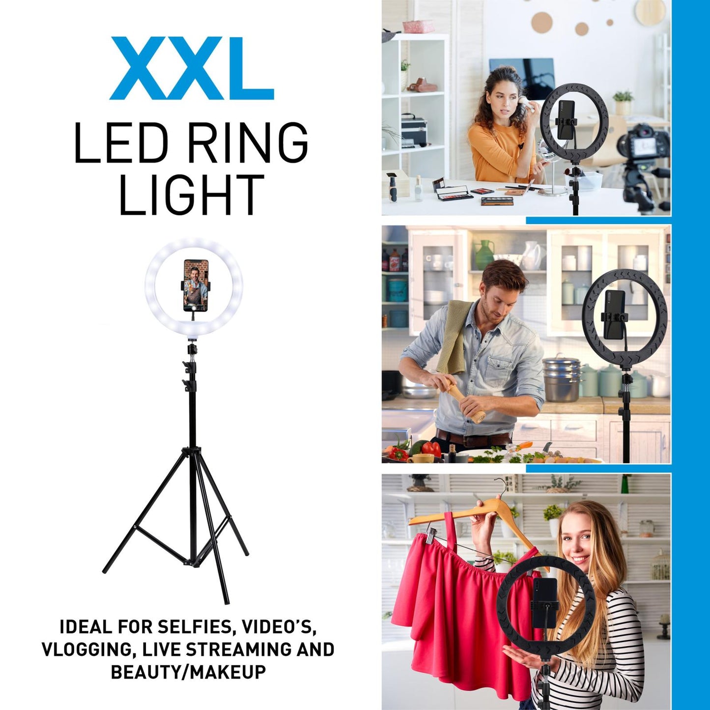 Ringlight stand ⌀12" 120 LEDs