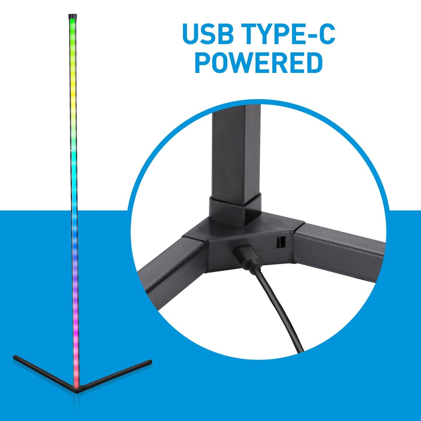 Corner lamp 230V RGBW 15W