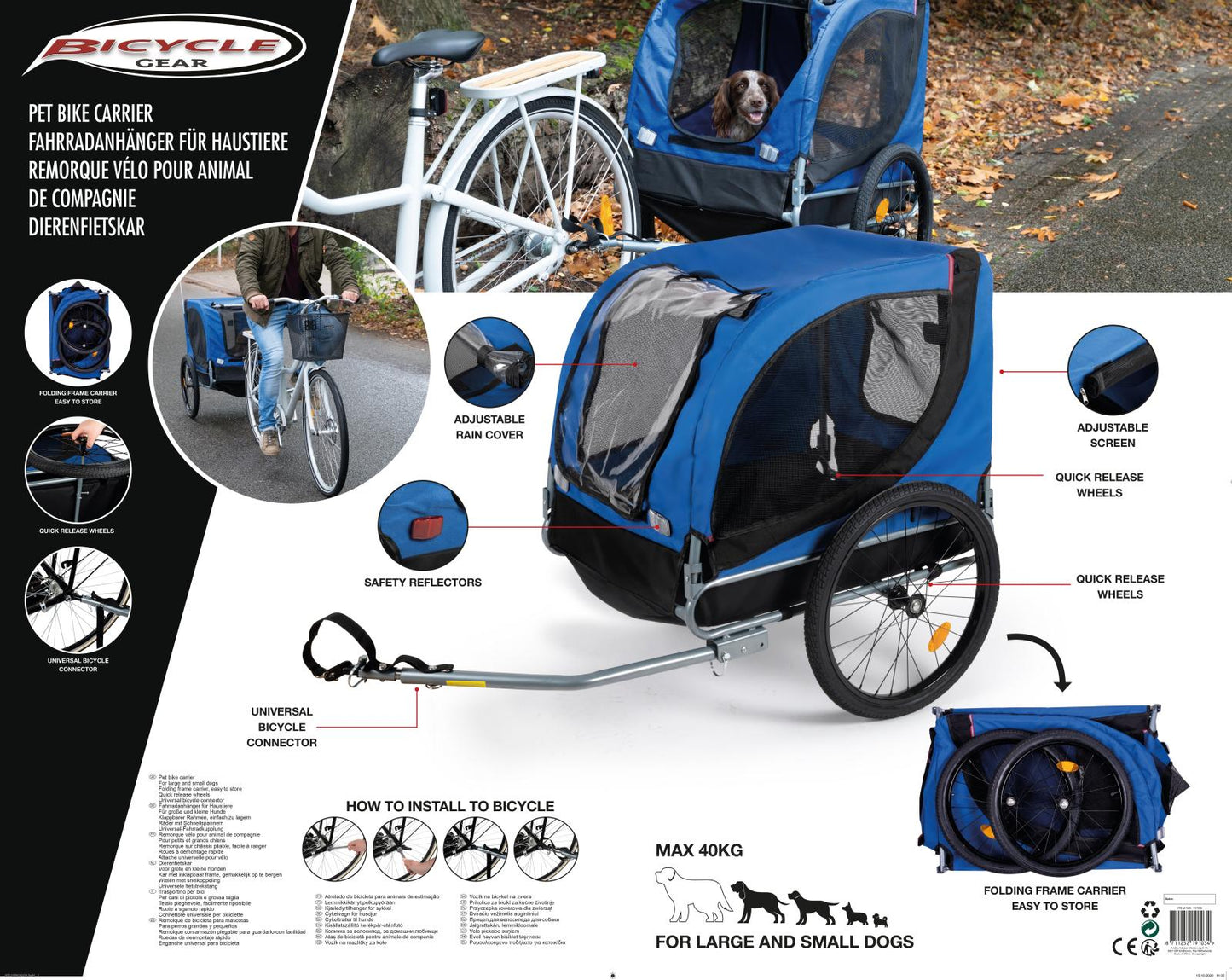 Pet bike carrier