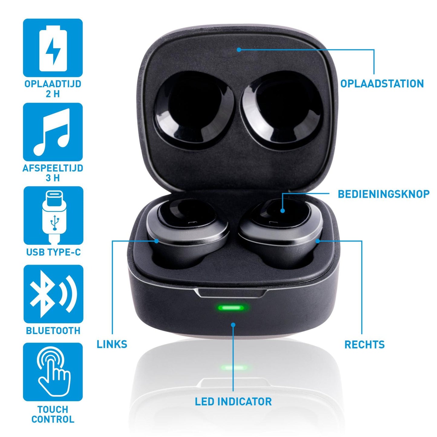 Earbuds TWS 300mAh BT