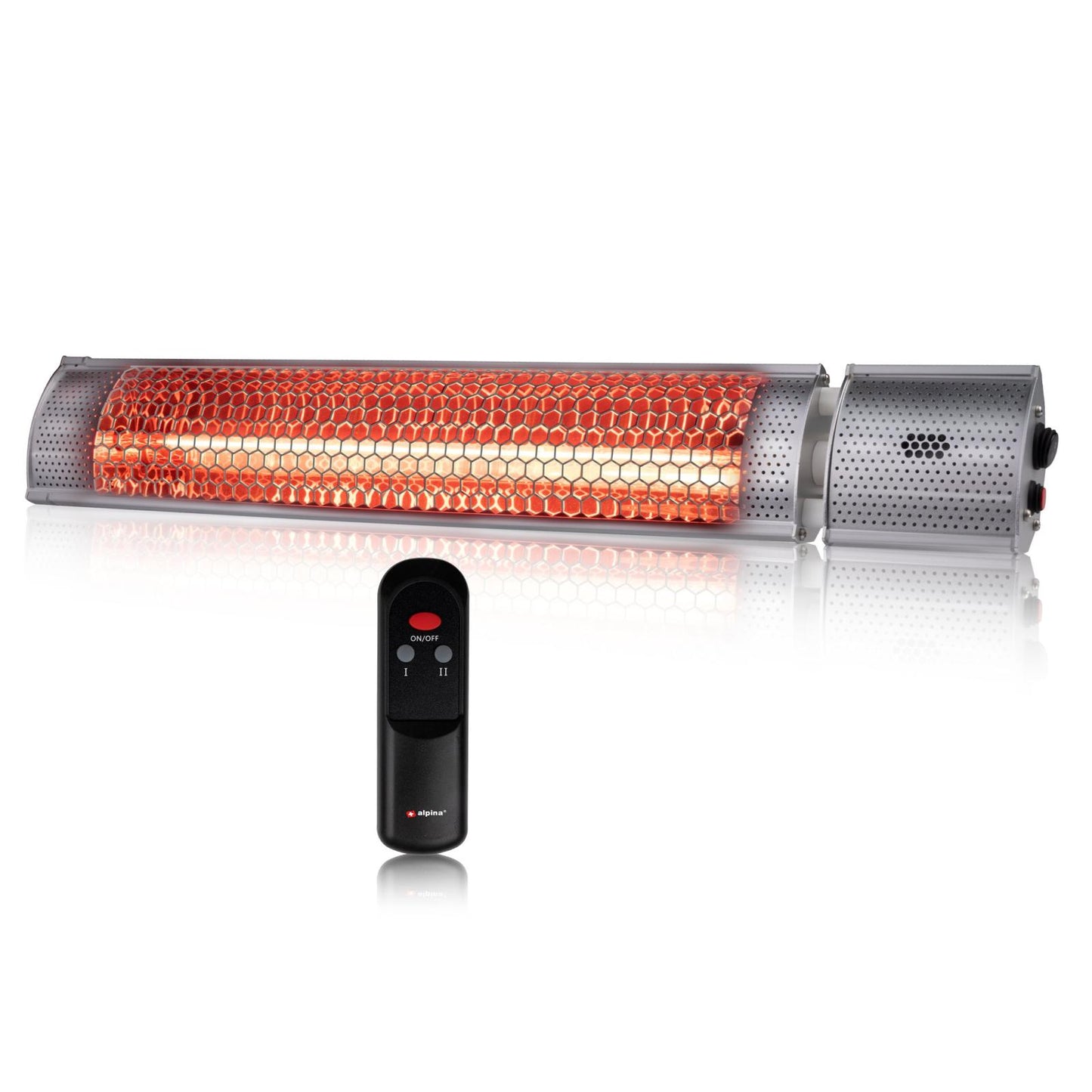 Heater wall 2000W gold halogen