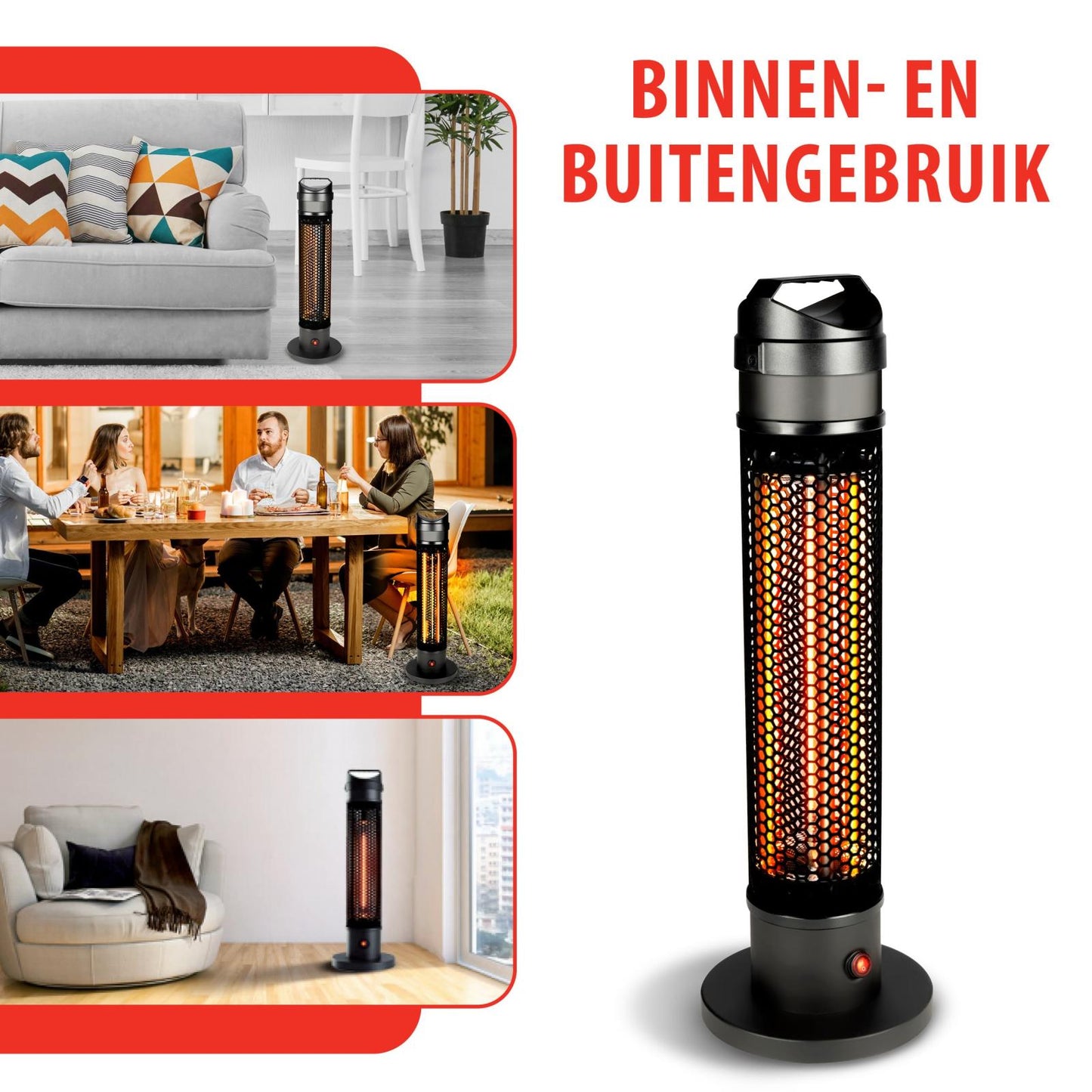 Heater infrared 800W carbon