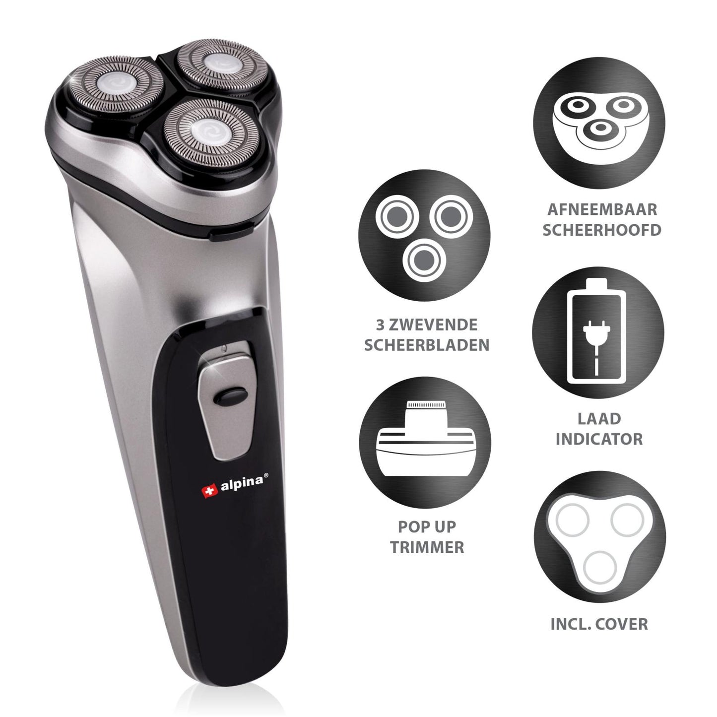 Shaver 3head B/O rechargable