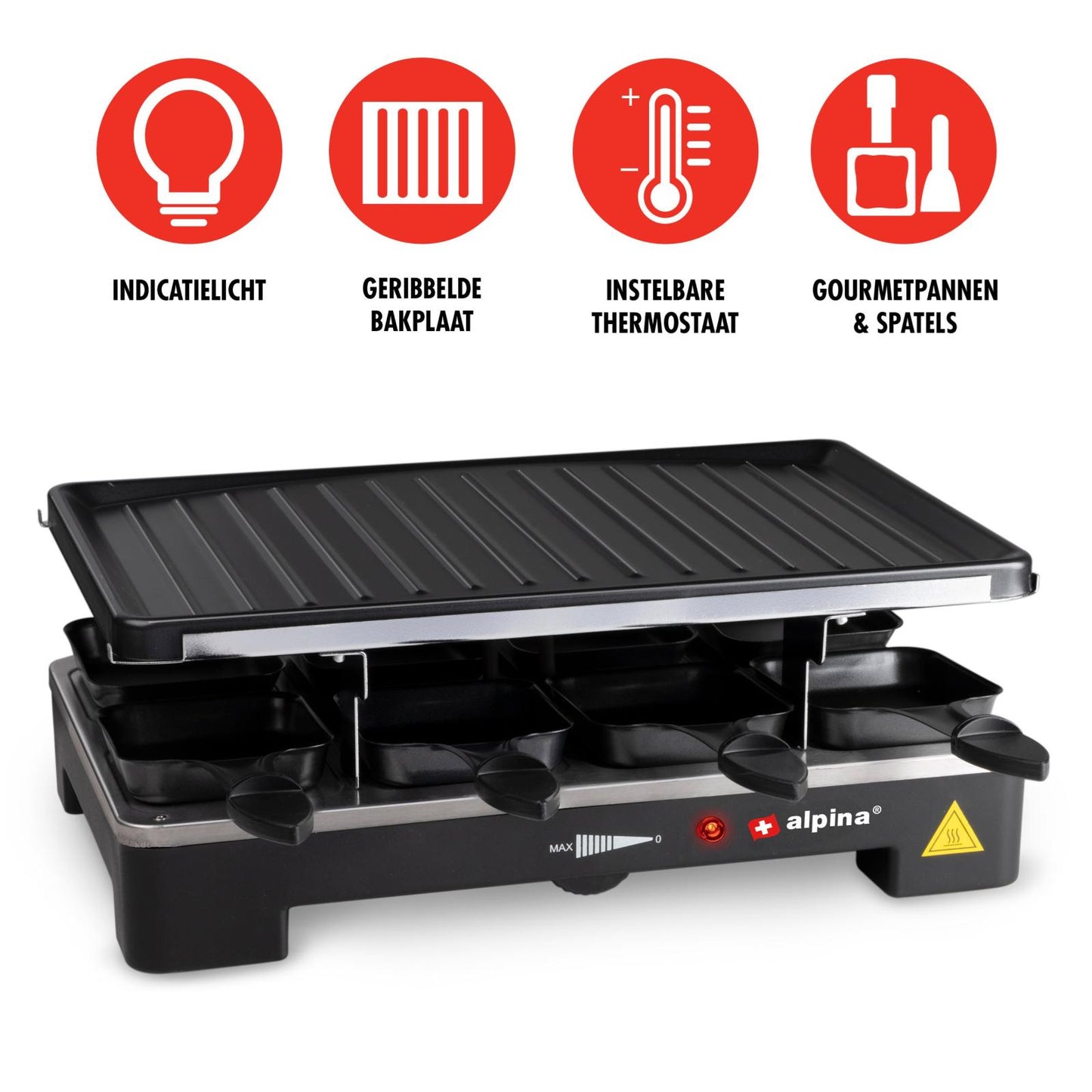 Raclette Gril 1200-1400W