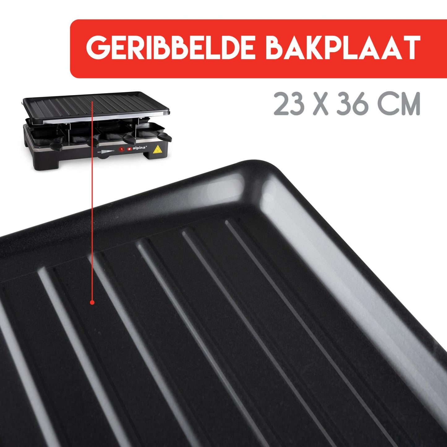 Raclette Gril 1200-1400W