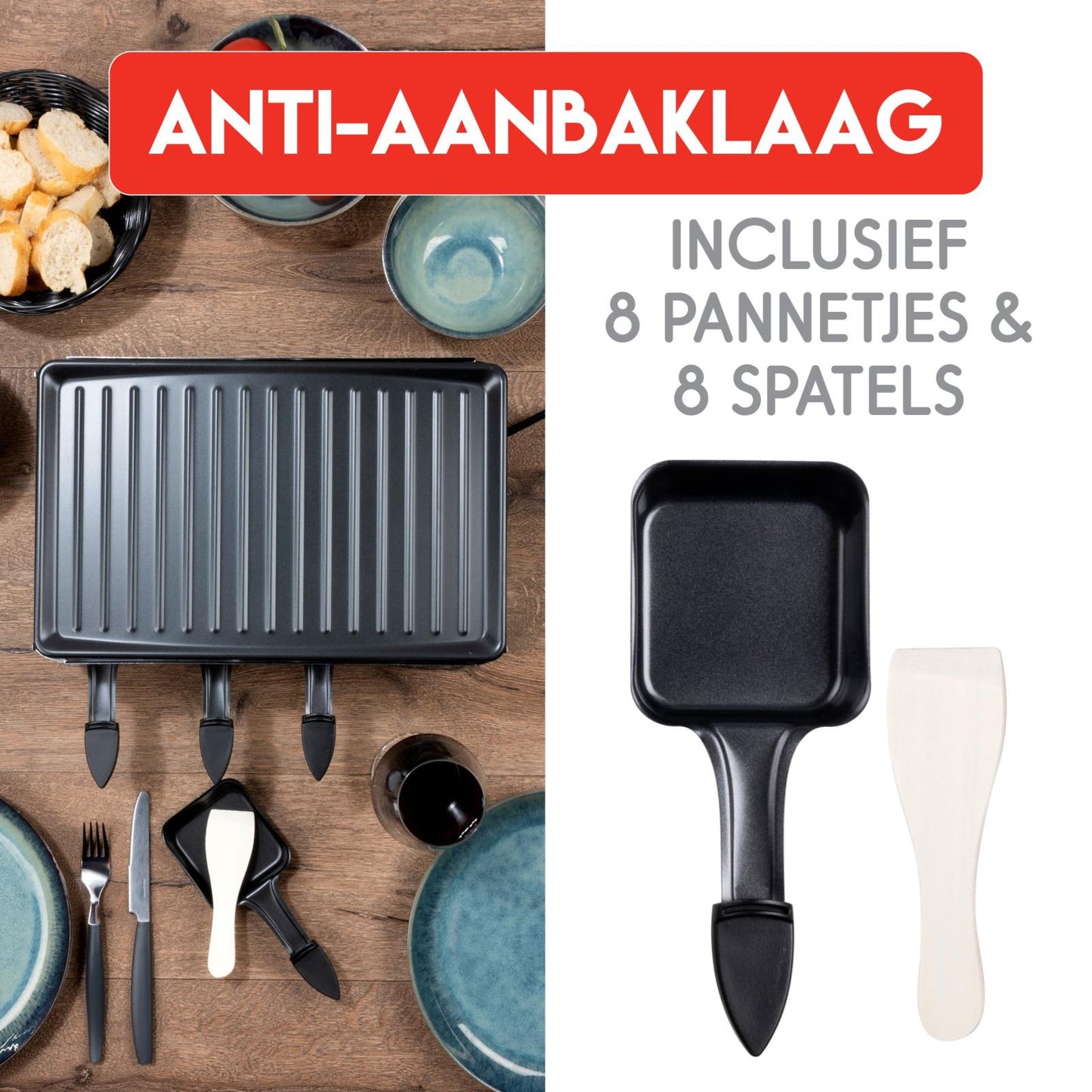 Raclette Gril 1200-1400W