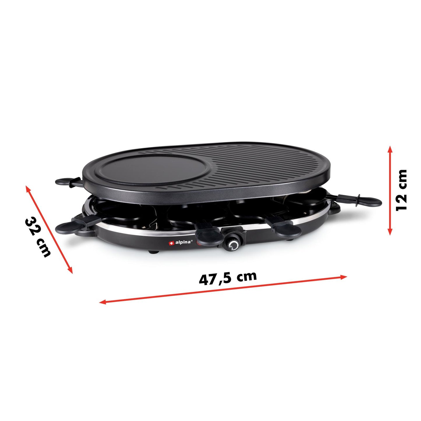 Raclette grill gourmet ABS