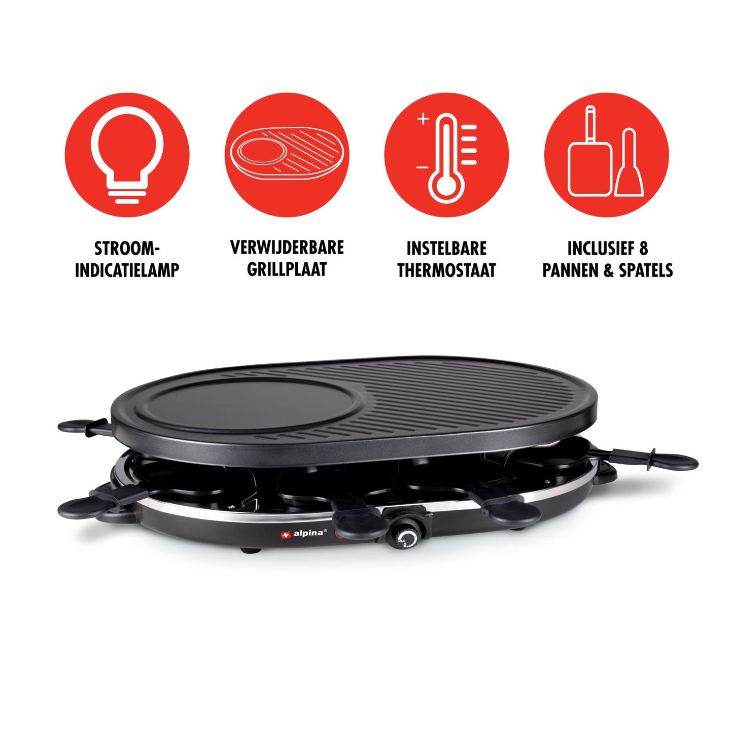 Raclette grill gourmet ABS