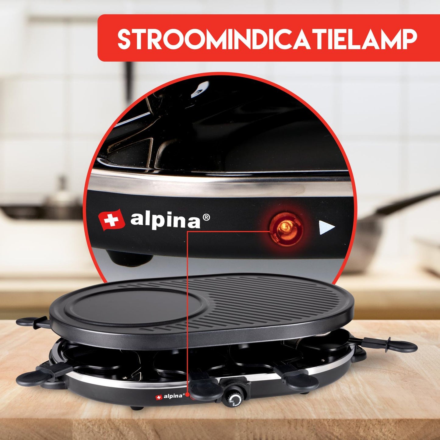 Raclette grill gourmet ABS